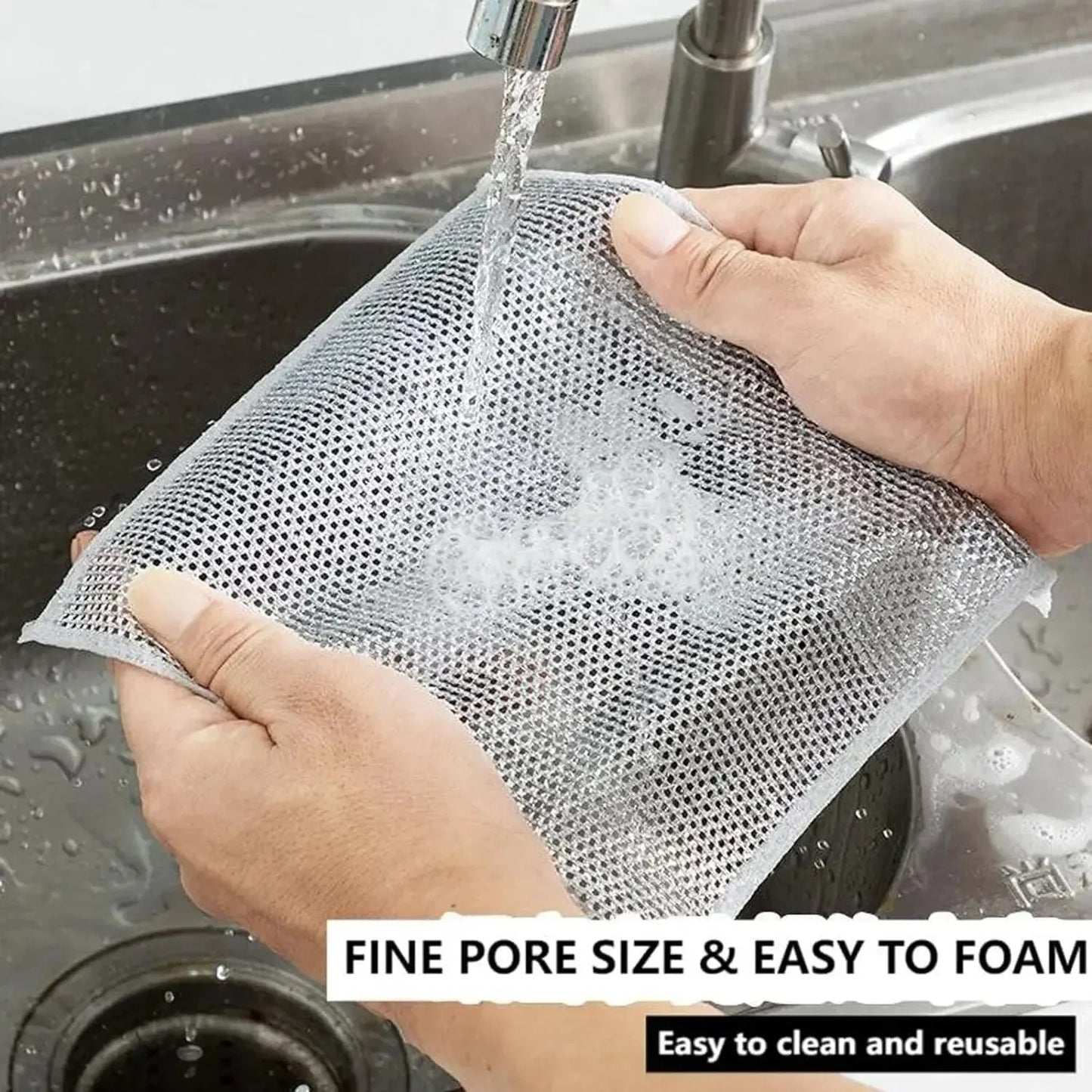 Steel Wire Rags for Kitchen Pack of 5pcs