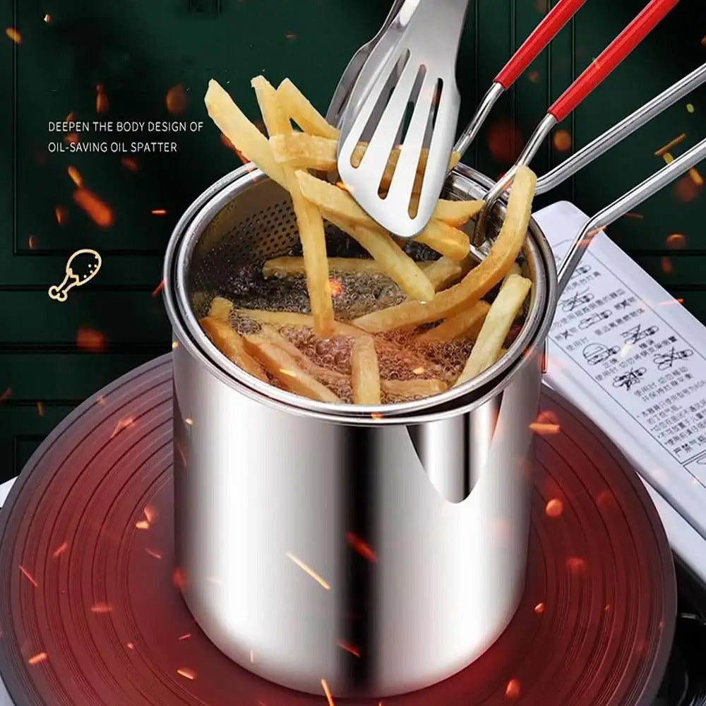 Deep Frying Pot Stainless Steel