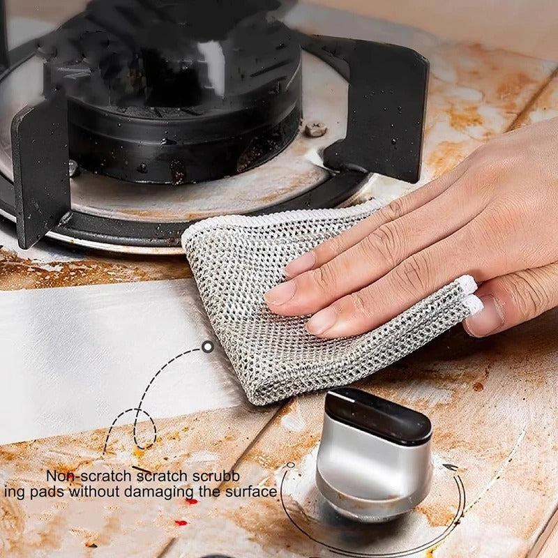 Steel Wire Rags for Kitchen Pack of 5pcs