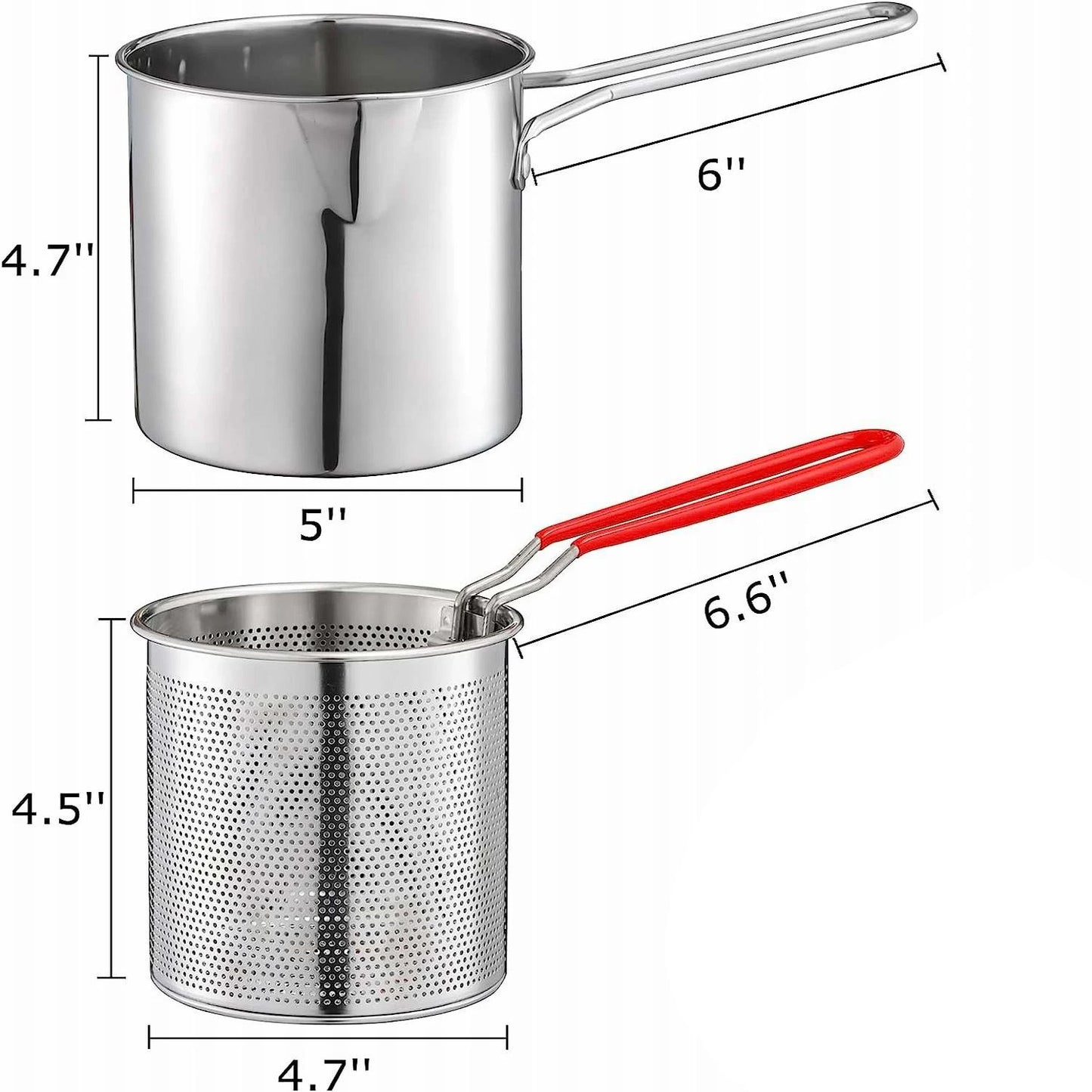 Deep Frying Pot Stainless Steel