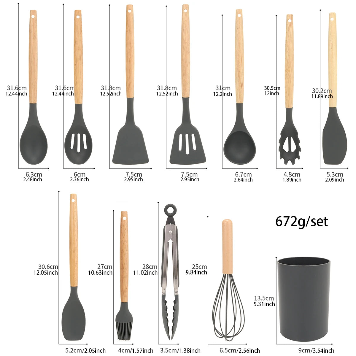 12 pcs utensils set for kitchen