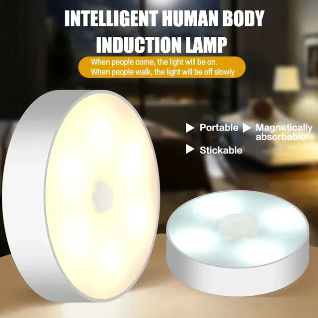 Intelligent Night Light – USB Rechargeable for Home & Wardrobe( Pack of 2)