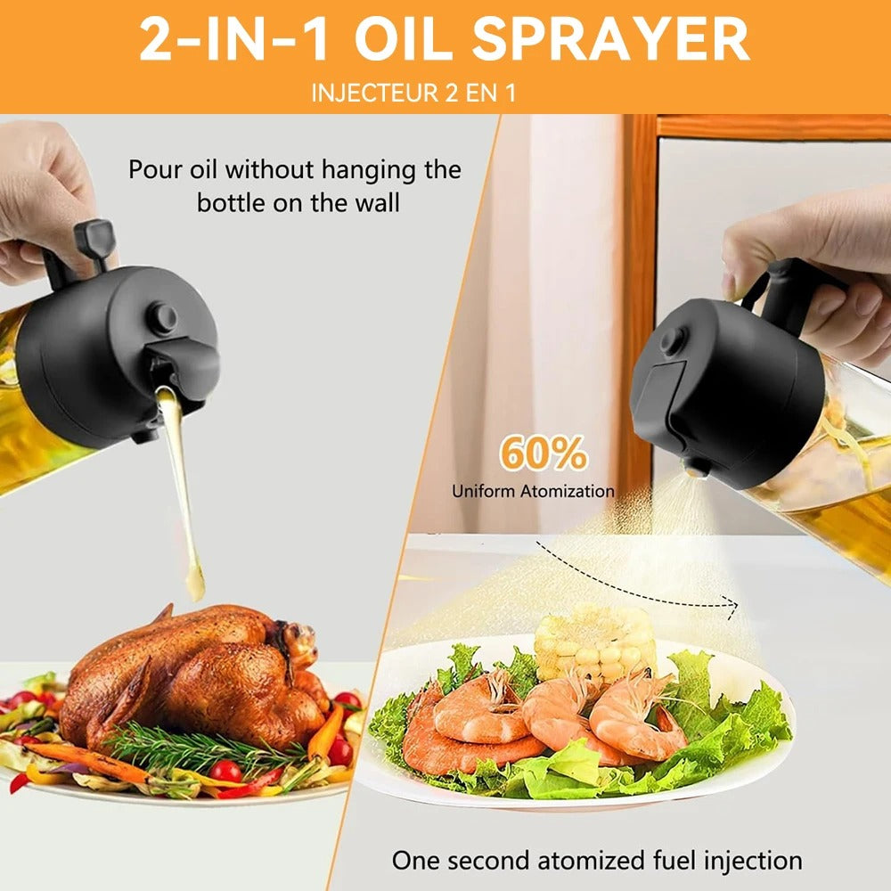 2 in 1 oil sprayer bottle