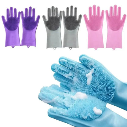 Silicon Magic Reuseable Dishwashing Gloves