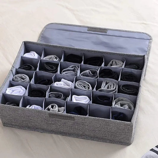 24 Cells Storage Organizer For Socks / underwear with Lid