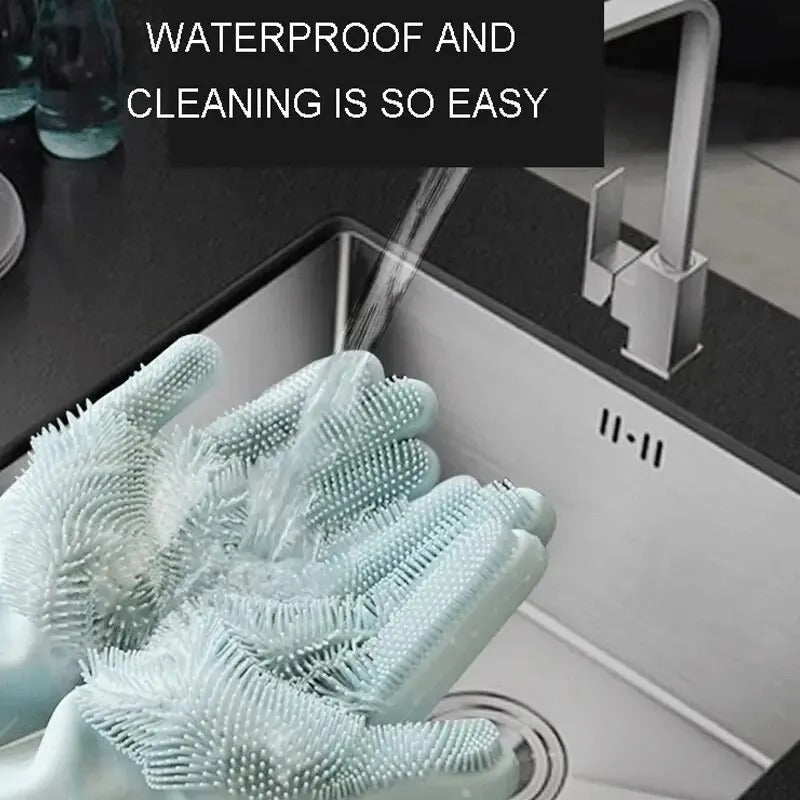 Silicon Magic Reuseable Dishwashing Gloves