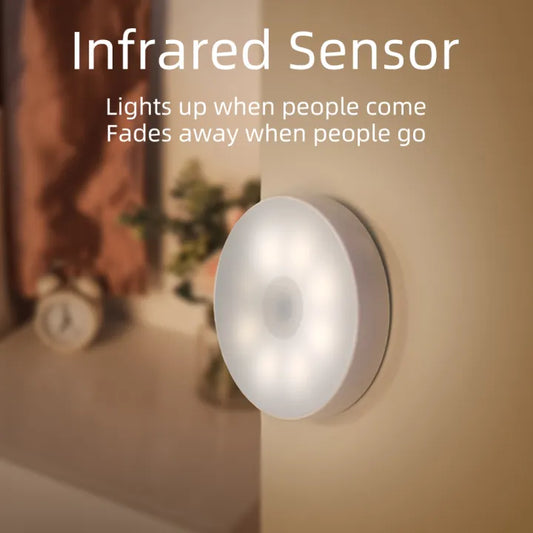 Intelligent Night Light – USB Rechargeable for Home &amp; Wardrobe( Pack of 2)