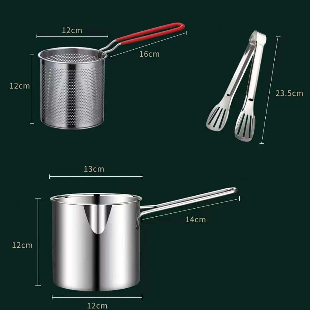 Deep Frying Pot Stainless Steel