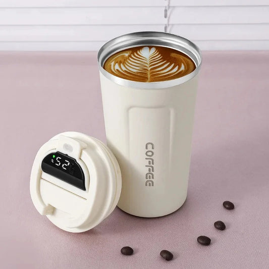 Temperature Display ,Stainless Steel insulated Coffee Cup