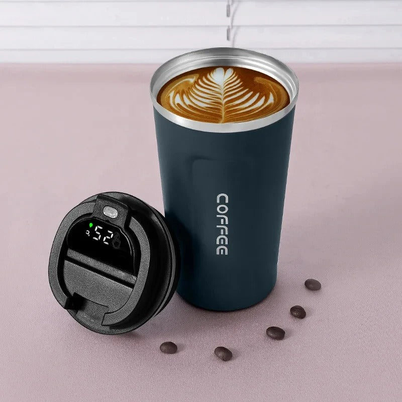 Temperature Display ,Stainless Steel insulated Coffee Cup