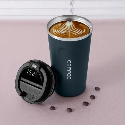 Temperature Display ,Stainless Steel insulated Coffee Cup