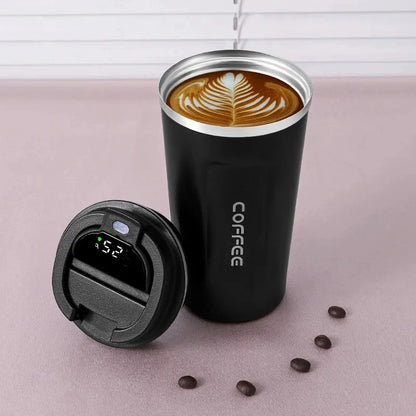 Temperature Display ,Stainless Steel insulated Coffee Cup