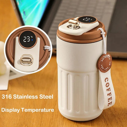 Temperature Display ,Stainless Steel insulated Coffee Cup