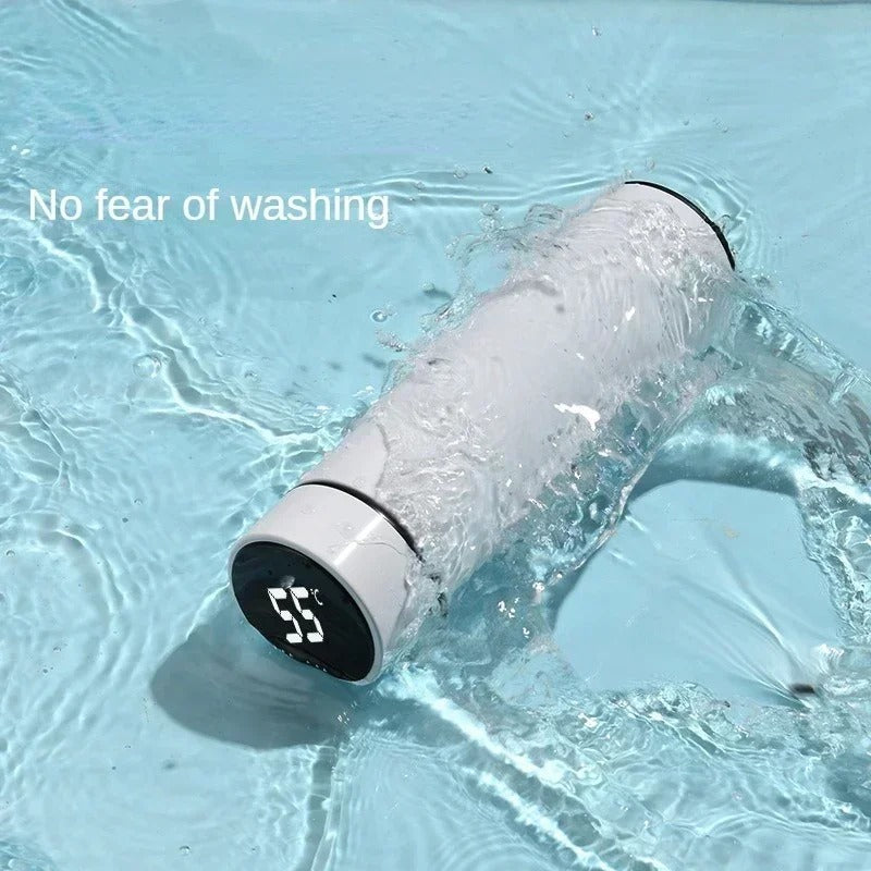 Stainless steel water bottle with  temperature display  500 ml