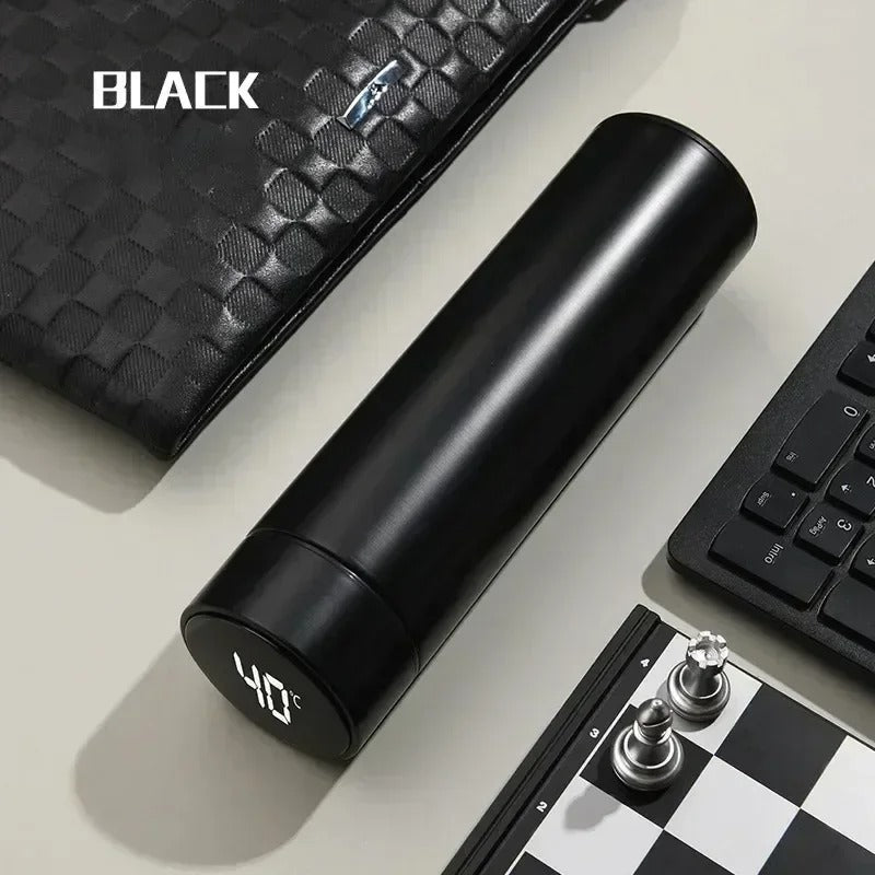 Stainless steel water bottle with  temperature display  500 ml