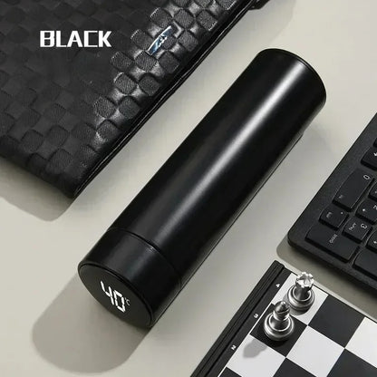 Stainless steel water bottle with  temperature display  500 ml